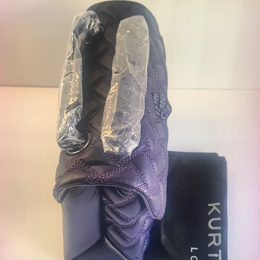 - KURT GEIGER LONDON KENSINGTON DRENCH LEATHER SHOULDER BAG - Picture 4 of 10